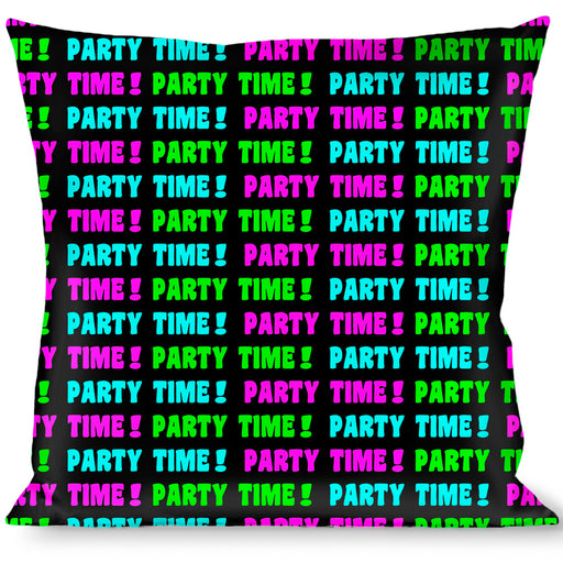 Buckle-Down Throw Pillow - PARTY TIME! Black/Green/Turquoise/Fuchsia Throw Pillows Buckle-Down   