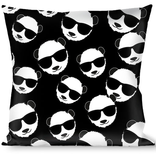 Buckle-Down Throw Pillow - Multi Panda w/Sunglasses Black/White Throw Pillows Buckle-Down   