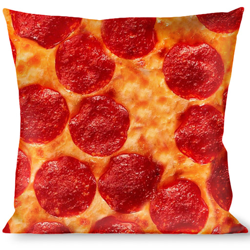 Buckle-Down Throw Pillow - Pepperoni Pizza Vivid Throw Pillows Buckle-Down   