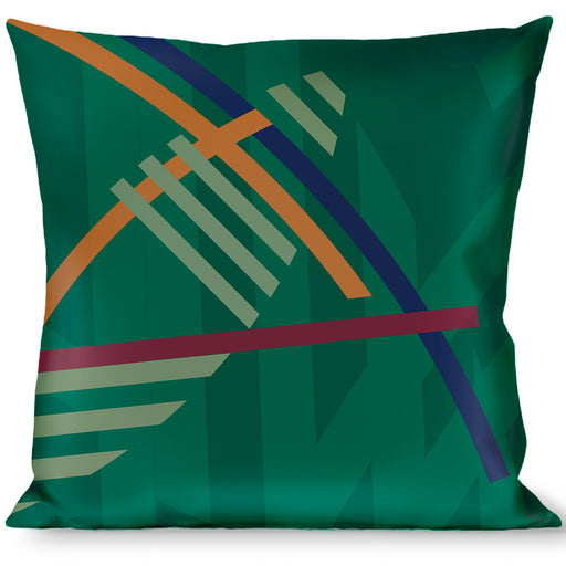 Buckle-Down Throw Pillow - PDX Airport Carpet New Throw Pillows Buckle-Down   