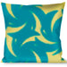 Buckle-Down Throw Pillow - Pinwheel Plumes Beige/Turquoise Throw Pillows Buckle-Down   