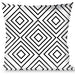 Buckle-Down Throw Pillow - Square Lines White/Black Throw Pillows Buckle-Down   