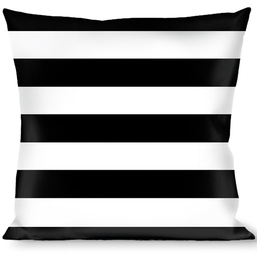 Buckle-Down Throw Pillow - Stripes 3Black/2White Throw Pillows Buckle-Down   