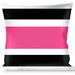 Buckle-Down Throw Pillow - Stripes White/Black/White/Pink Throw Pillows Buckle-Down   