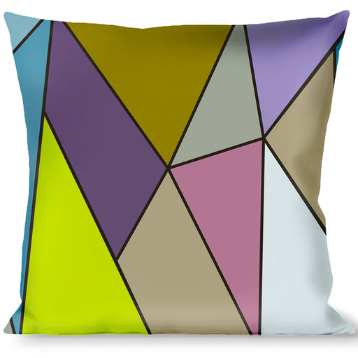 Buckle-Down Throw Pillow - Stained Glass Mosaic Multi Color Throw Pillows Buckle-Down   
