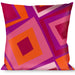 Buckle-Down Throw Pillow - Skewed Squares Stacked Purple/Orange/Pinks Throw Pillows Buckle-Down   