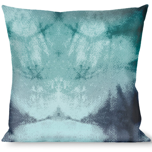 Buckle-Down Throw Pillow - Tie Dye Reflection Turquoise Blues Throw Pillows Buckle-Down   