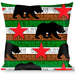 Buckle-Down Throw Pillow - Cali Bear Silhouette & Star/CALIFORNIA REPUBLIC Green/White/Brown/Black/Red Throw Pillows Buckle-Down   