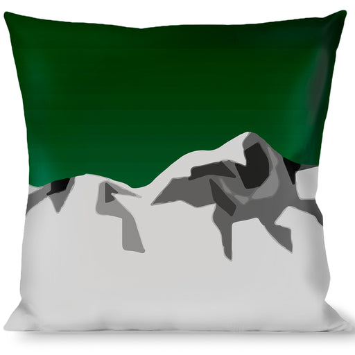 Buckle-Down Throw Pillow - Colorado Mountains Green/Grays Throw Pillows Buckle-Down   