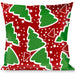 Buckle-Down Throw Pillow - Christmas Trees/Stars Red/White/Green Throw Pillows Buckle-Down   