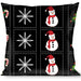 Buckle-Down Throw Pillow - Christmas Blocks Black/White/Multi Color Throw Pillows Buckle-Down   