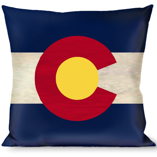 Buckle-Down Throw Pillow - Colorado Flags2 Repeat Vintage2 Throw Pillows Buckle-Down   