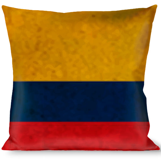 Buckle-Down Throw Pillow - Colombia Flag Distressed Throw Pillows Buckle-Down   