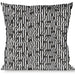 Buckle-Down Throw Pillow - Cherries Scattered/Vertical Stripe White/Black/Grays Throw Pillows Buckle-Down   