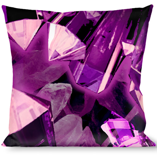 Buckle-Down Throw Pillow - Crystals Purples Throw Pillows Buckle-Down   