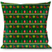 Buckle-Down Throw Pillow - Christmas Sweater Stitch Green/White/Gold/Red Throw Pillows Buckle-Down   