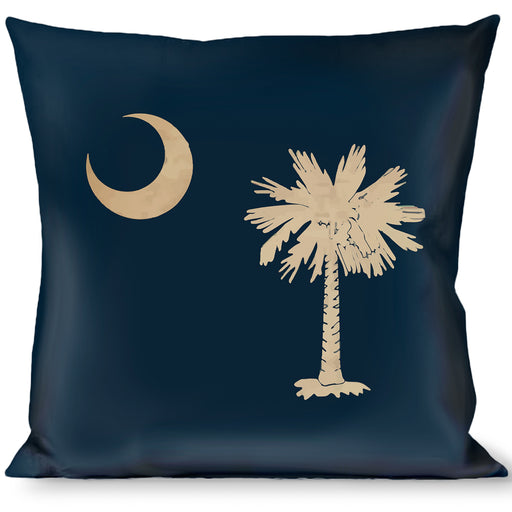 Buckle-Down Throw Pillow - South Carolina Flag Distressed/Black Throw Pillows Buckle-Down   