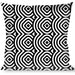 Buckle-Down Throw Pillow - Square Target White/Black Throw Pillows Buckle-Down   