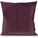 Buckle-Down Throw Pillow - Square Target Red/Navy Throw Pillows Buckle-Down   