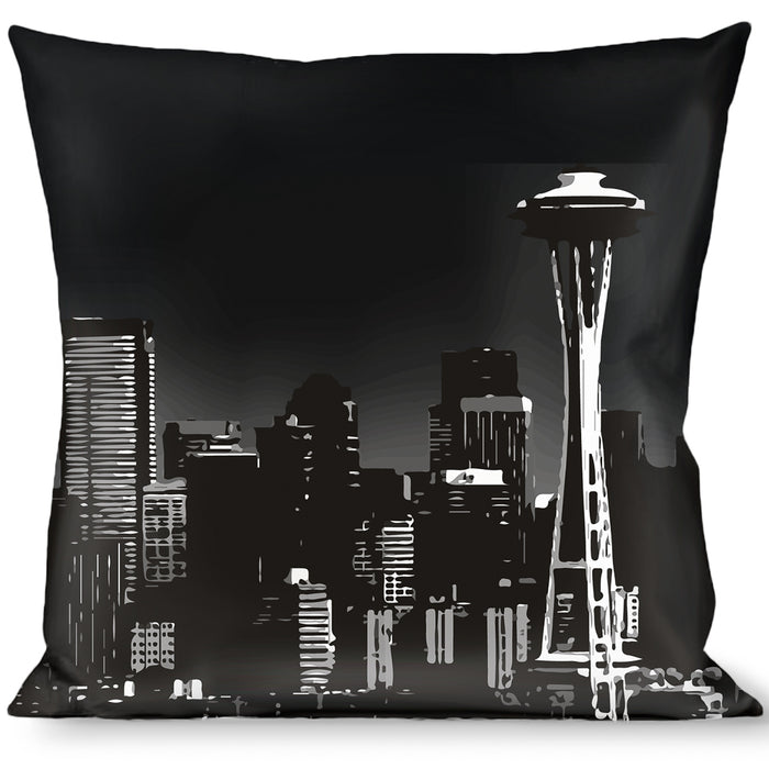 Buckle-Down Throw Pillow - Seattle Vivid Skyline/Space Dust Throw Pillows Buckle-Down   
