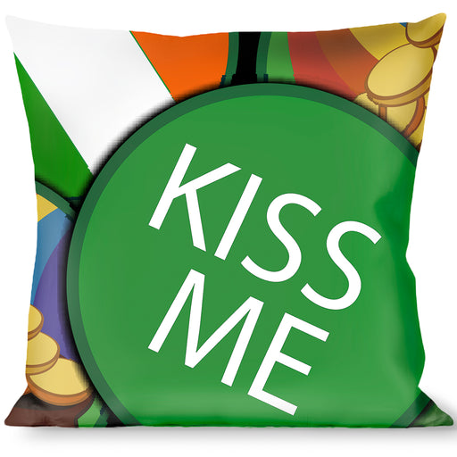 Buckle-Down Throw Pillow - St. Pat's 4-Buttons Stacked Throw Pillows Buckle-Down   