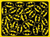 Placemat - Batman Logo Scattered Black/Yellow Pet Mats DC Comics   