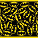 Placemat - Batman Logo Scattered Black/Yellow Pet Mats DC Comics   