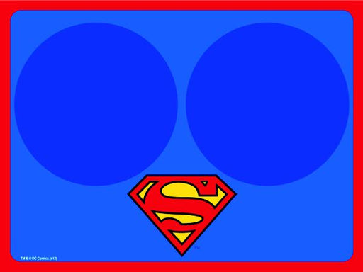 Placemat - Superman Blue w/Bowl Markers Pet Mats DC Comics   