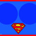 Placemat - Superman Blue w/Bowl Markers Pet Mats DC Comics   