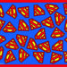 Placemat - Superman Logo Scattered Blue/Red Pet Mats DC Comics   