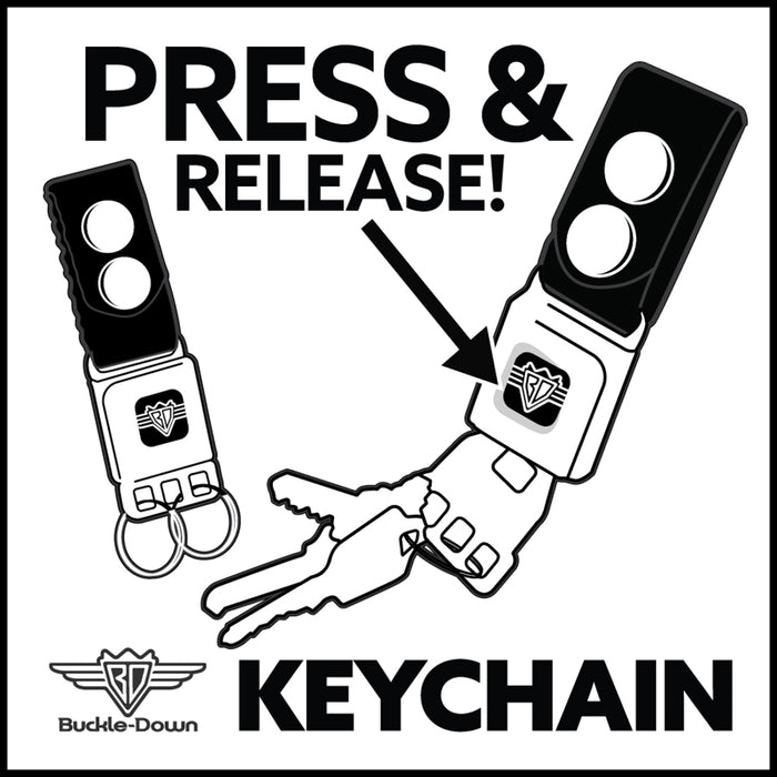 Keychain - Batman Full Color Black Yellow Keychains DC Comics   
