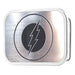 Flash Logo Framed Brushed Silver/Black - Chrome Rock Star Buckle Belt Buckles DC Comics   