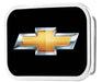 Chevy Bowtie Framed FCG Black/Gold - Chrome Rock Star Buckle Belt Buckles GM General Motors   