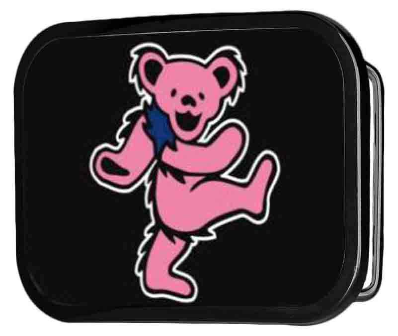 Dancing Bear FCG Black/Pink - Black Rock Star Buckle Belt Buckles Grateful Dead   