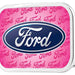 Ford Oval w/Text Framed FCG Pink - Chrome Rock Star Buckle Belt Buckles Ford   