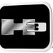 H3 Framed FCG Black/Silver - Chrome Rock Star Buckle Belt Buckles GM General Motors   