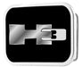 H3 Framed FCG Black/Silver - Chrome Rock Star Buckle Belt Buckles GM General Motors   