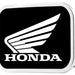 HONDA Motorcycle Framed FCG Black/White - Chrome Rock Star Buckle Belt Buckles Honda Motorsports   