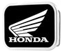 HONDA Motorcycle Framed FCG Black/White - Chrome Rock Star Buckle Belt Buckles Honda Motorsports   