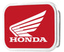 HONDA Motorcycle Framed FCG Red/White - Chrome Rock Star Buckle Belt Buckles Honda Motorsports   