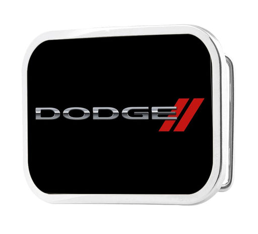 DODGE/Red Rhombus FCG Black/Silver/Red - Chrome Rock Star Buckle Belt Buckles Dodge   