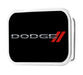 DODGE/Red Rhombus FCG Black/Silver/Red - Chrome Rock Star Buckle Belt Buckles Dodge   