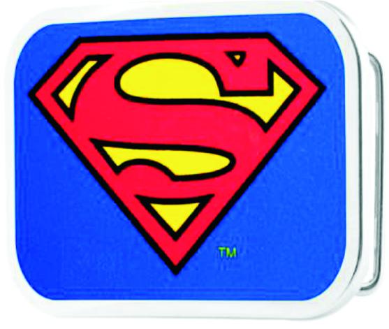 Superman Framed FCG Blue - Chrome Rock Star Buckle Belt Buckles DC Comics   