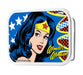 Wonder Woman Face w/Stars Framed FCG - Chrome Rock Star Buckle Belt Buckles DC Comics   
