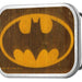 Batman Framed FCWood Black/Yellow - Matte Rock Star Buckle Belt Buckles DC Comics   