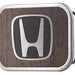 Honda Framed Marquetry Black Walnut/Metal - Matte Rock Star Buckle Belt Buckles Honda   