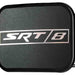 SRT-8 Logo Framed Reverse Brushed - Black Rock Star Buckle Belt Buckles Dodge   