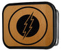 Flash Logo Reverse GW Black - Black Rock Star Buckle Belt Buckles DC Comics   