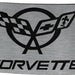 Corvette Rock Star Buckle - Brushed Silver/Black Belt Buckles GM General Motors   