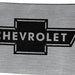 Chevy Bowtie Rock Star Buckle - Brushed Silver/Black Belt Buckles GM General Motors   